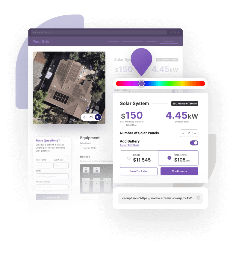 Instant design embed tool