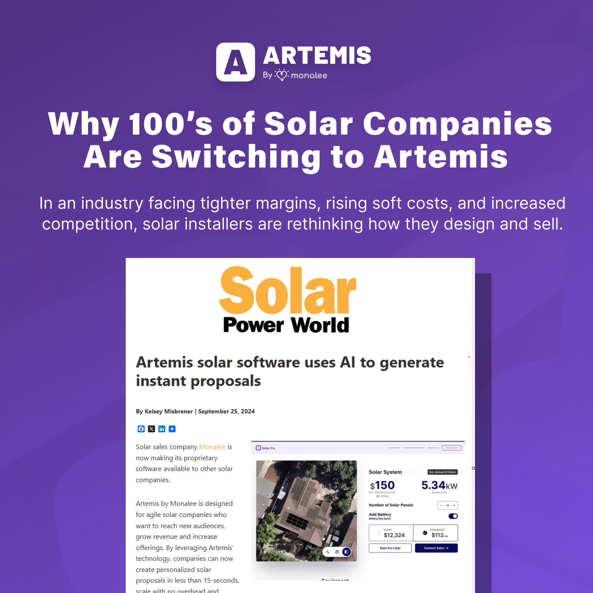 Why 100’s of Solar Companies Are Switching to Artemis